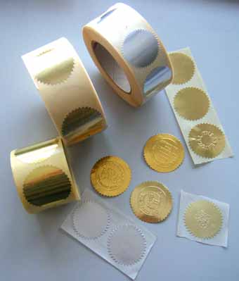 Etikette, 52mm, gold matt, rund / Etiketten online bestellen
